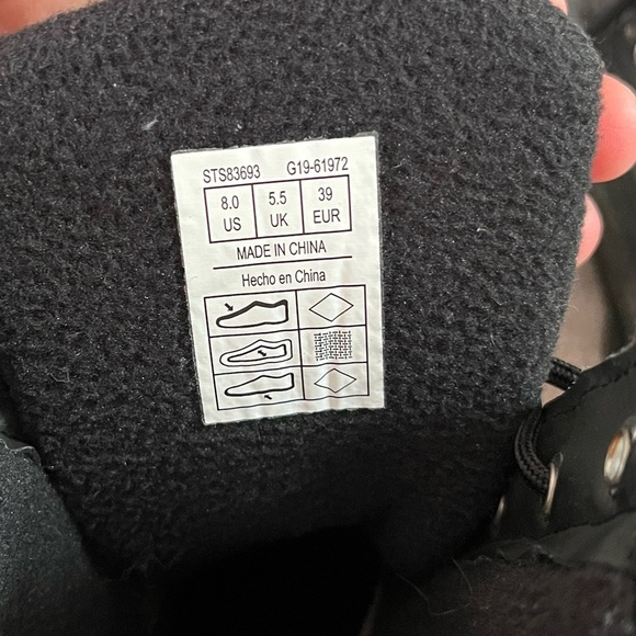 SPERRY Black QUILT DUCK BOOTS WOMEN'S Sz 8 Waterproof Rubber Winter Warm - Picture 11 of 11